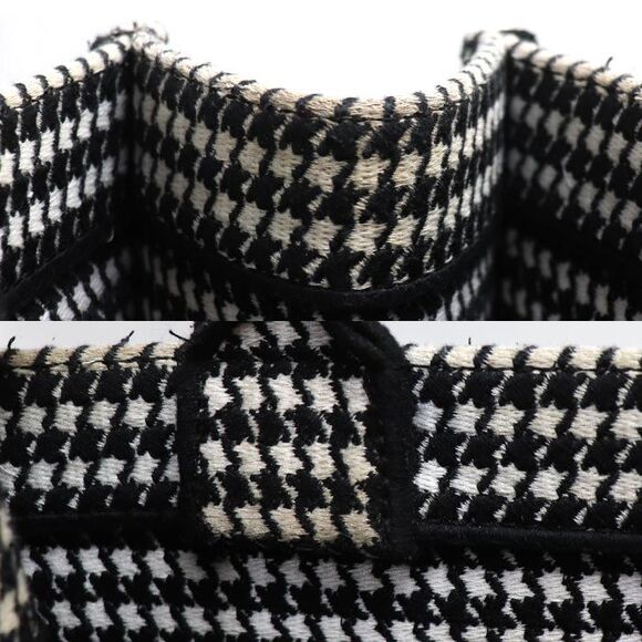 Dior Book Tote Houndstooth Canvas Tote Bag - Picture 7 of 10